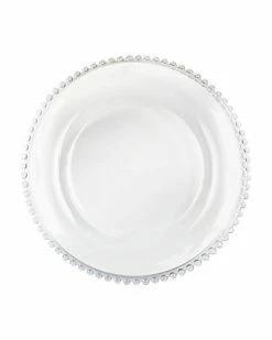 Jay Imports Jay Import Glass Charger 13in Plate Home