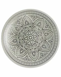 Jay Imports Jay Import Glass Charger 13in Plate Home