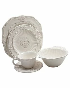 Jay Imports Jay Import Baroque 20pc Dinnerware Set Home