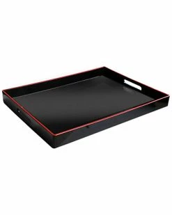Jay Imports Jay Import Rectangular 19in Tray With Handles Home