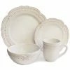 Jay Imports American Atelier Victoria White 16pc Dinnerware Set, Service For 4 Home