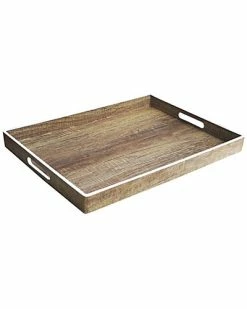 Jay Imports Poplar Finish Tray Home