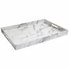 Jay Imports Marble-Look Tray Home