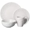 Jay Imports Stylesetter Bianca Round White 16pc Dinnerware Set Home