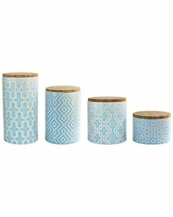 Jay Imports Arabesque 4pc Canister Set Home
