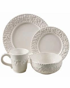 Jay Imports Bianca Leaf 16pc Dinnerware Set Home