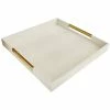 Jay Imports Champagne Tray With Gold Handles Home