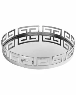 Jay Imports Jay Import 15in Silver Mirror Tray Home