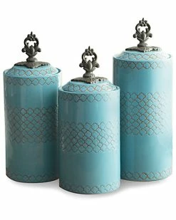 Jay Imports Jay Import American Atelier Set Of 3 Canisters Home