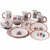 Jay Imports Holiday Gift 16pc Dinnerware Set Home