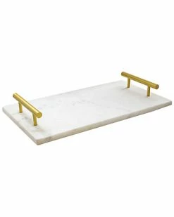 Jay Imports Jay Import Marble White Tray Home