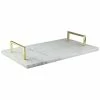Jay Imports Jay Import Marble White Tray Home