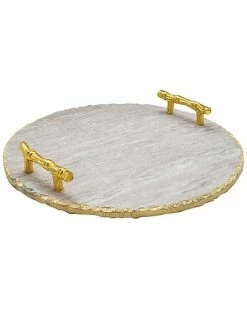 Jay Imports Marble Tray Home