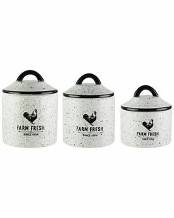 Jay Imports Jay Import Farm Fresh 3pc Canister Set Home