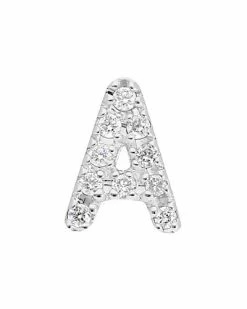Nephora 14K 0.04 Ct. Tw. Diamond Single Initial Earring (A-Z) Women