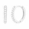 Nephora 14K 0.06 Ct. Tw. Diamond Huggie Earrings Women
