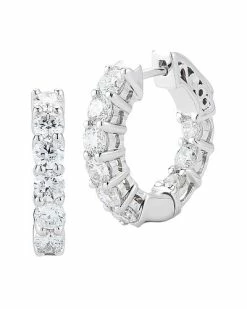 Nephora 14K White Gold 1.50 Ct. Tw. Diamond Hoops Women