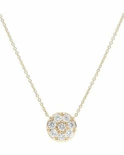 Nephora 14K 0.20 Ct. Tw. Diamond Round Pendant Necklace Women