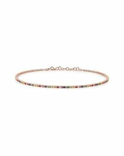 Nephora 14K Rose Gold 3.50 Ct. Tw. Diamond Choker Necklace Women